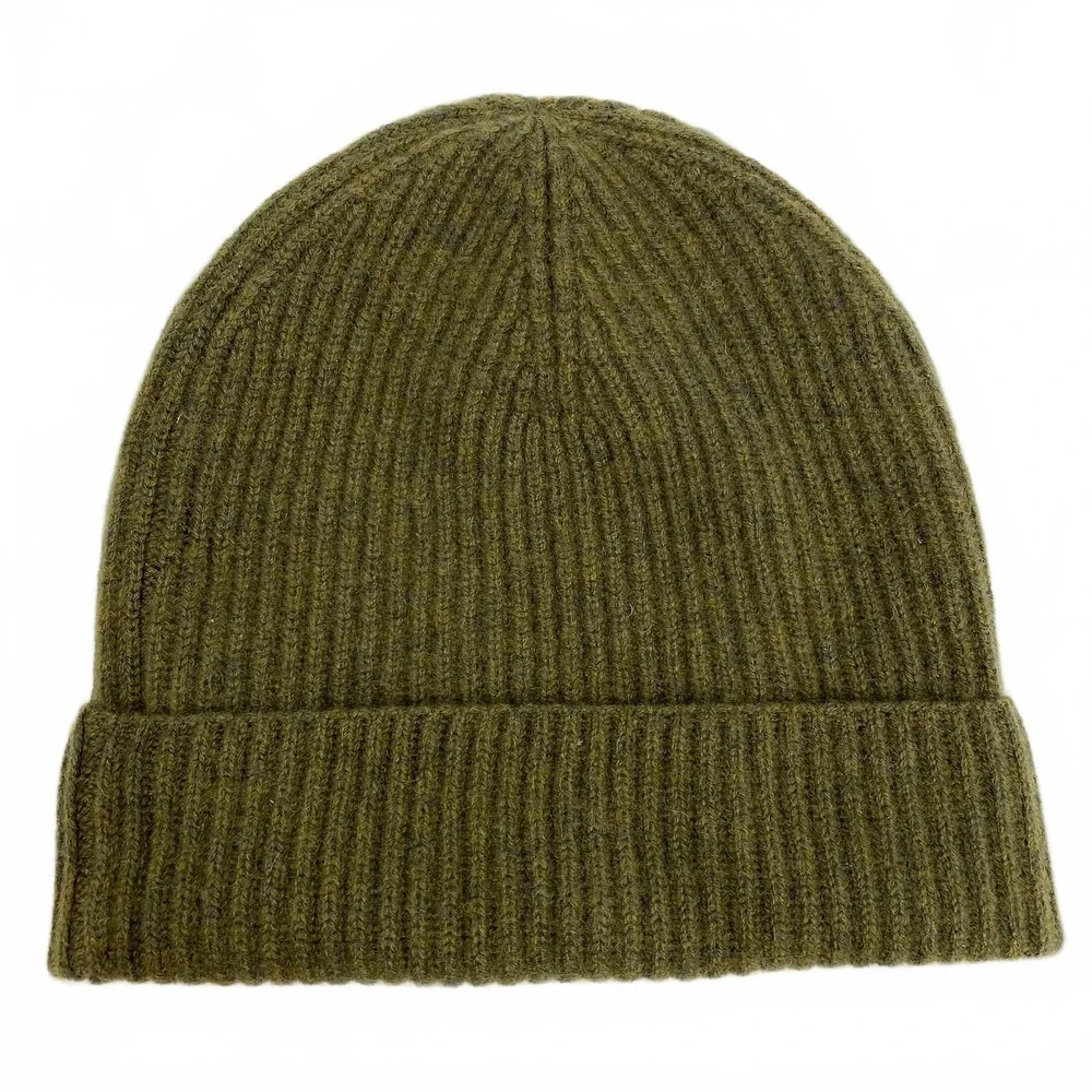 NAADAM Green Cashmere Knit Beanie | One Size Regular